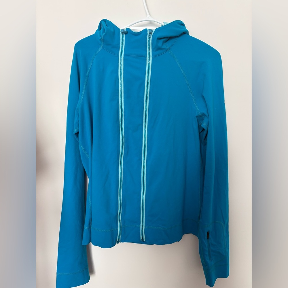 Blue Lululemon double zip zip up